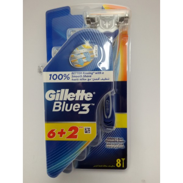 GILLETTE BLUE 3 COMFORT 6+2gratis maszynka do golenia.