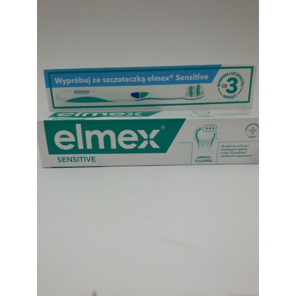 ELMEX SENSITIVE 75ml.pasta do mycia zębów.