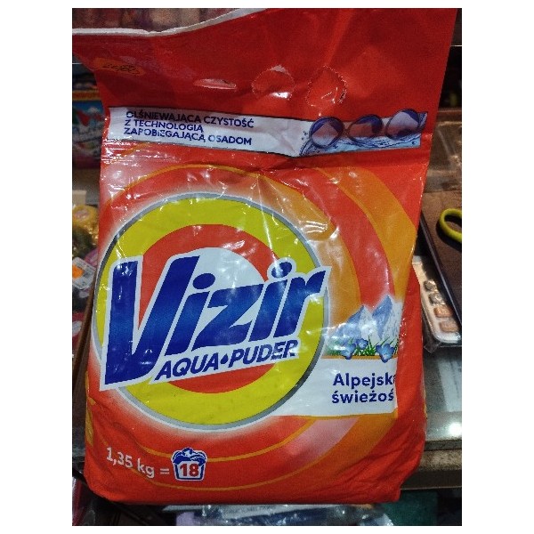 VIZIR Proszek do prania tkanin białych 1,5 kg Alpine Fresh