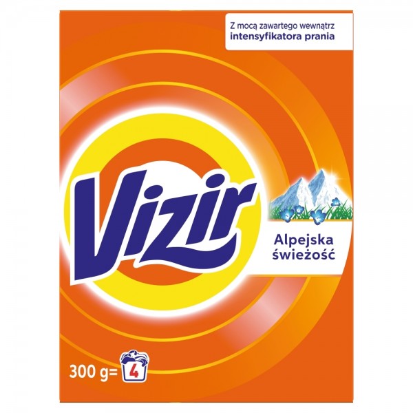 VIZIR Alpine Fresh Proszek do prania tkanin białych 300 g